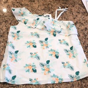 Girls One shoulder top